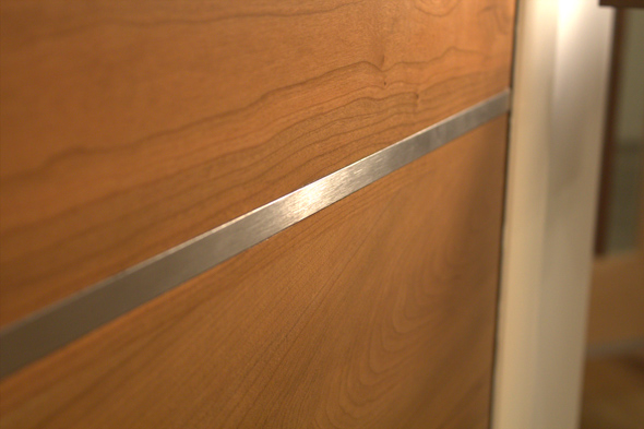 Flush Door with Metail Inlay