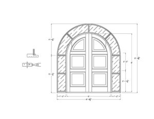 CAD drawing of sidelites