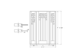 CAD drawing of sidelites