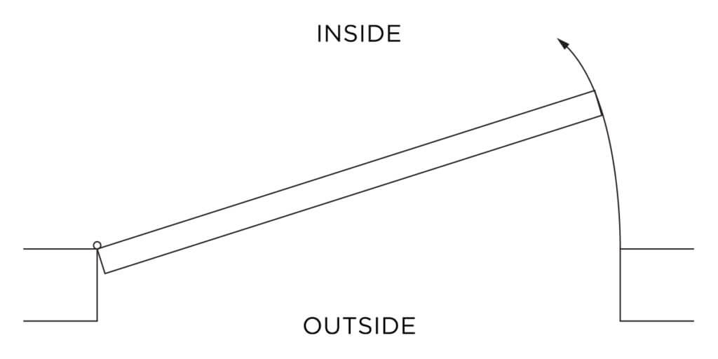 Left Hand Inswing Illustration