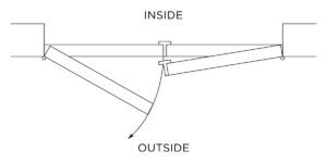 Double Dutch Door Right Hand Outswing Illustration