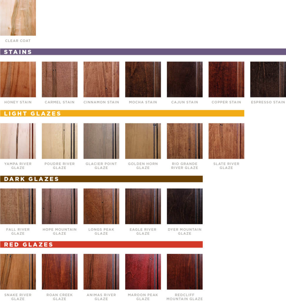 Wormy Maple Color Grid