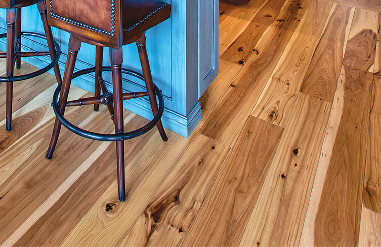 Hickory Floor in Natural Finish