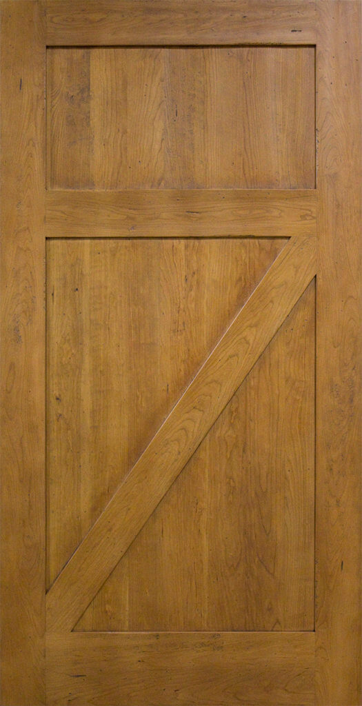 2-panel door with crossbuck