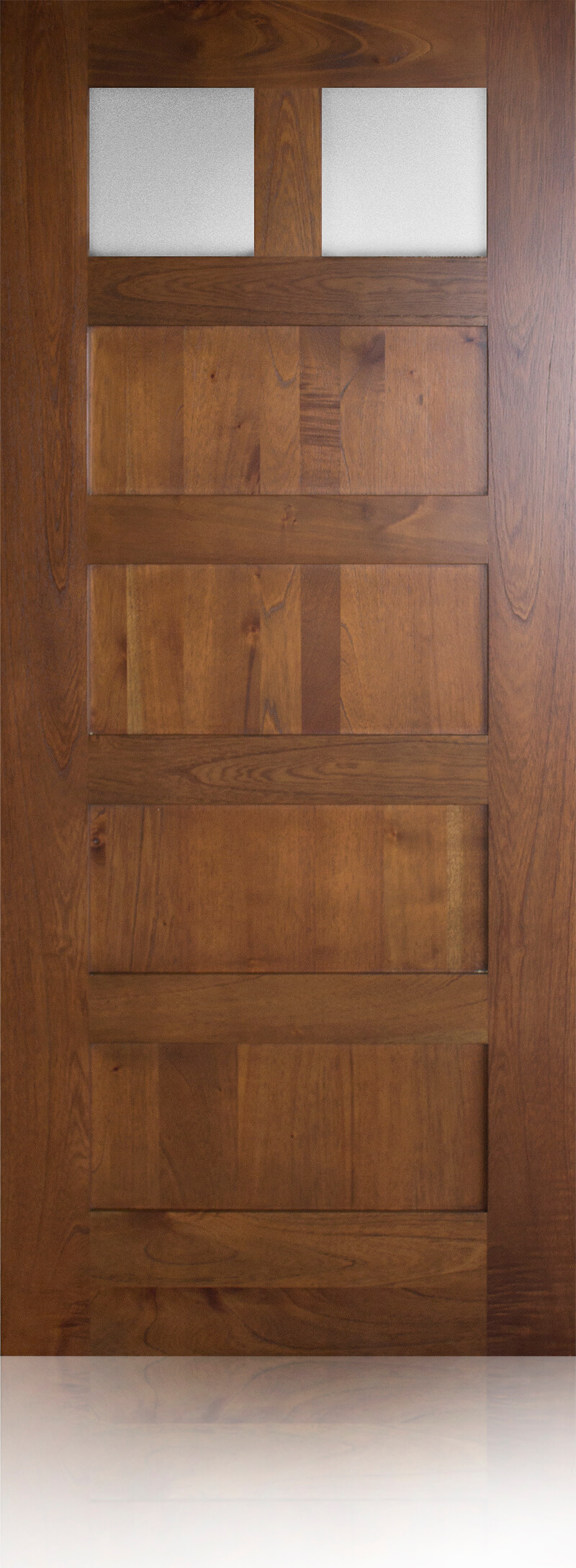 4-panel, 2-lite door