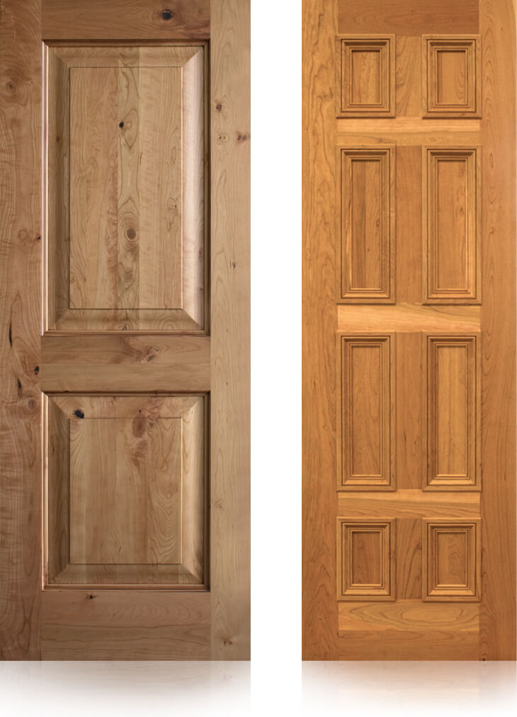 Knotty and Select Cherry Doors