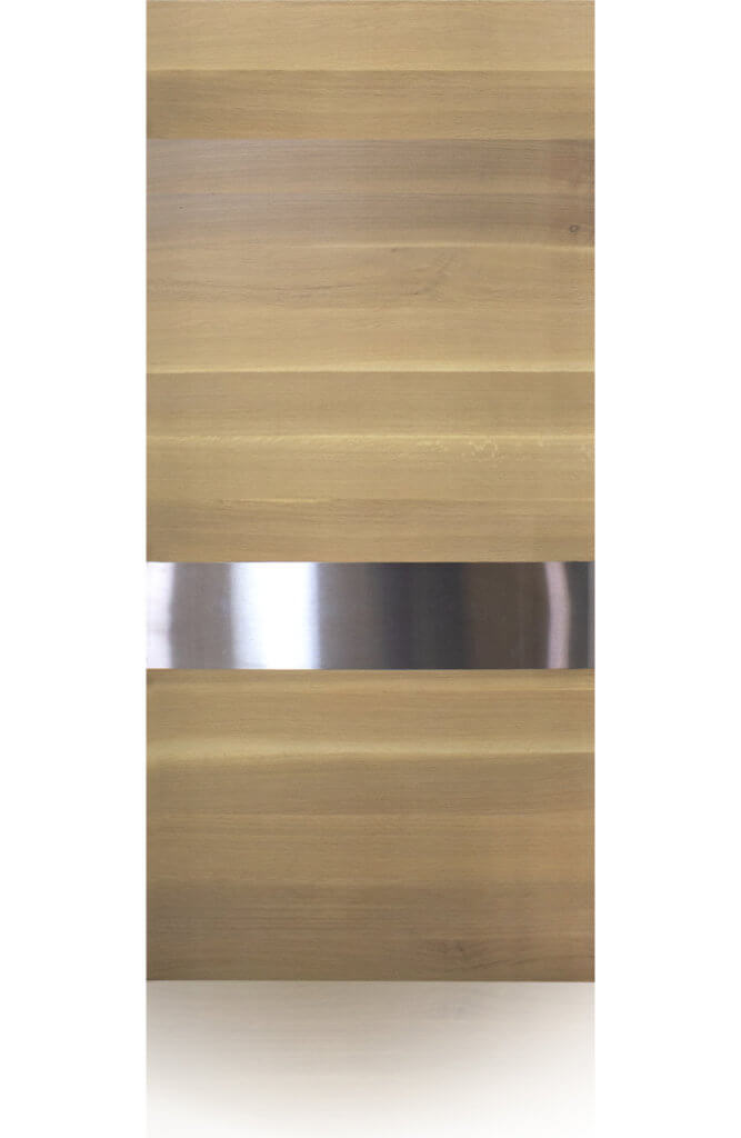 Flush Door with Wide Stainless Steel Inlay