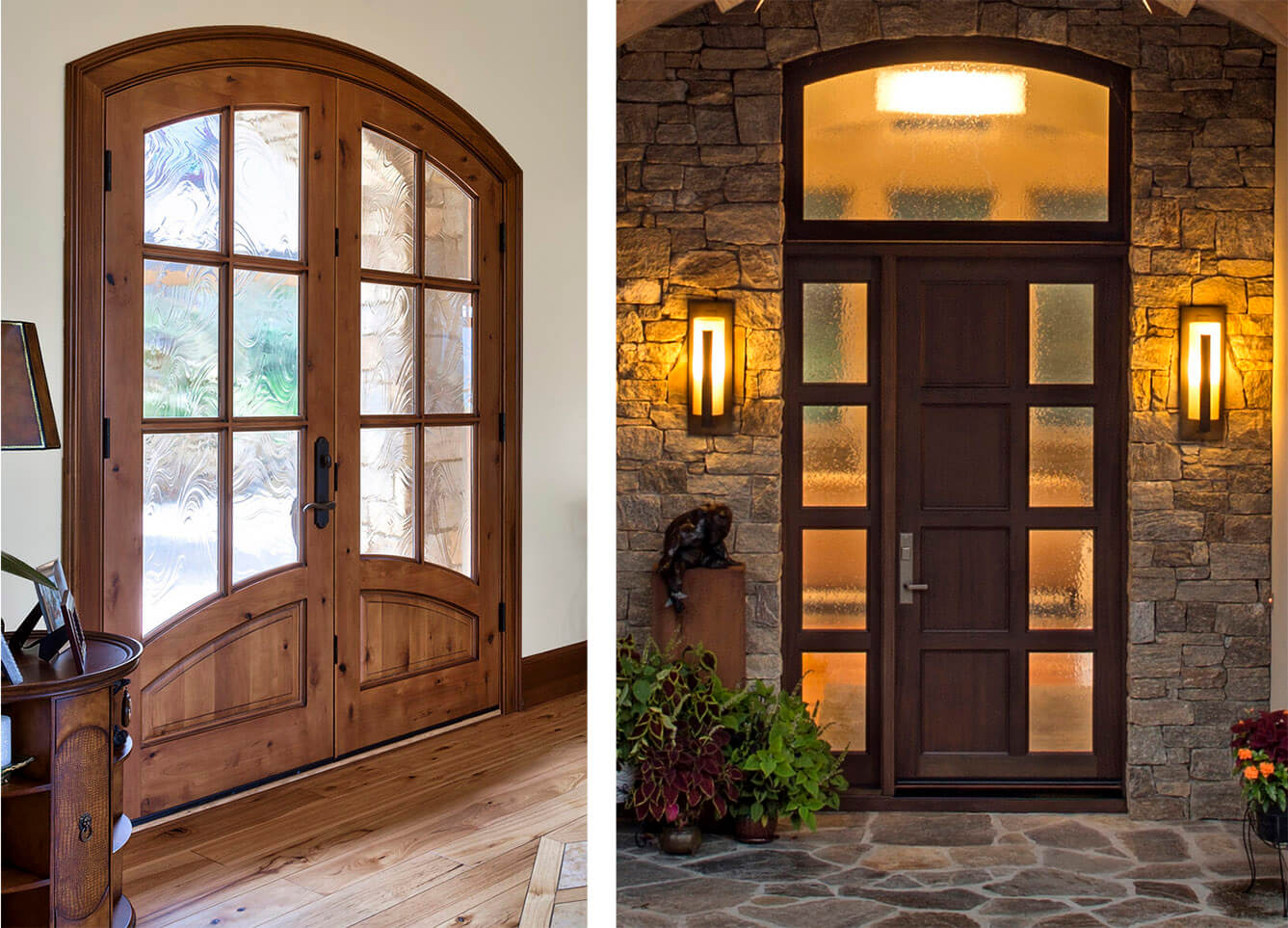 Doors with Baroque and Seedy Glass