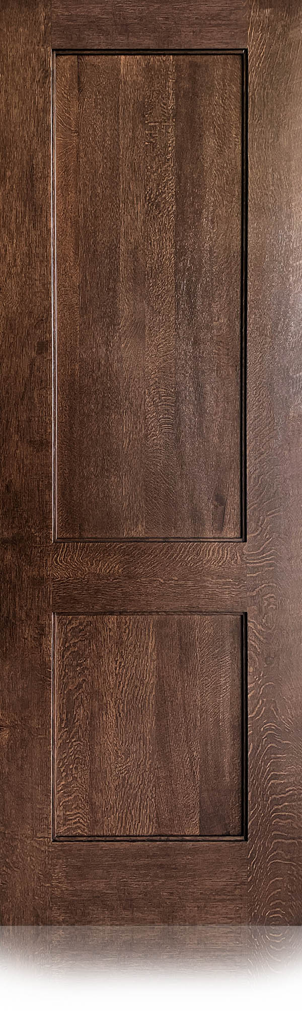 2-Panel Quarter-sawn select White Oak Door