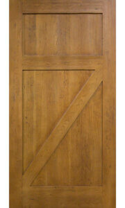 2-panel Door with Crossbuck in Cherry