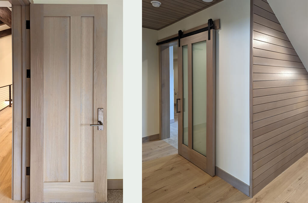 2-Panel Door, 2-Lite Barn Door
