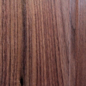 Walnut with a clear coat finish