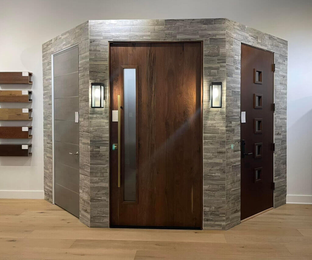 Modern Installed Doors at the Austin, TX, Showroom