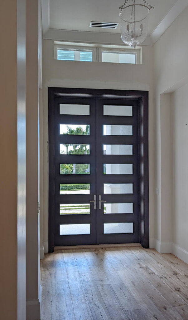 7-lite double doors