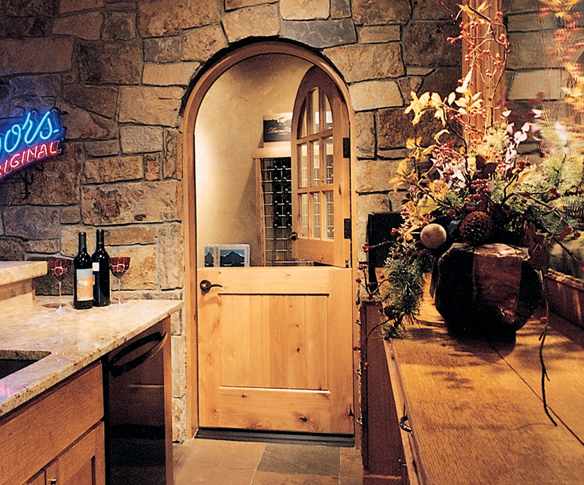 Custom Interior Dutch Door with Arch