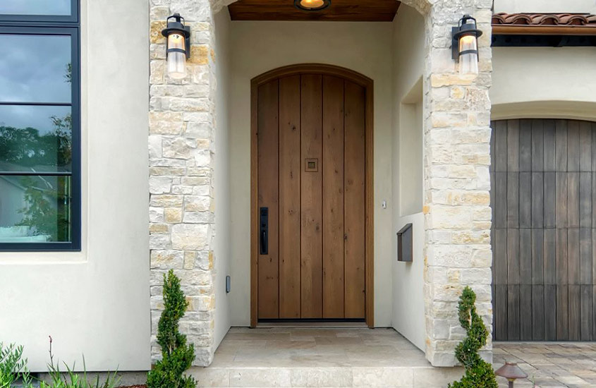 Rustic Mediterranean Door with Speakeasy - FA-0000-F001-P