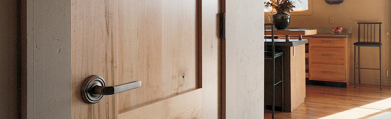 Wood Door Finishing and Care Instructions Banner